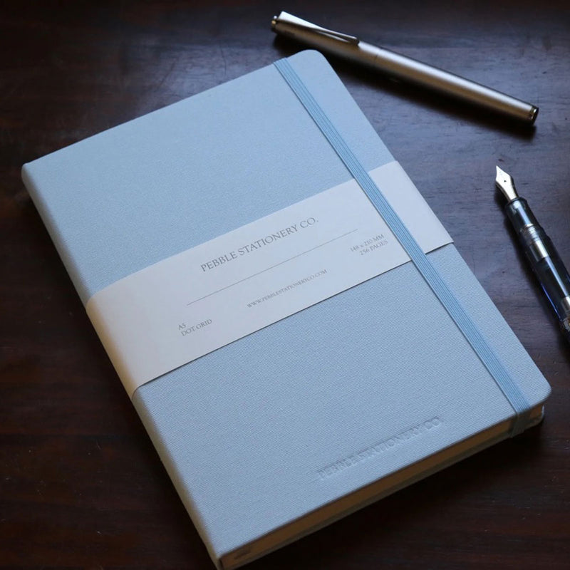 Pebble Cosmo Hardcover Notebook A5 - Light Blue