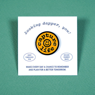 Dapper Notes - Capture Life Pin