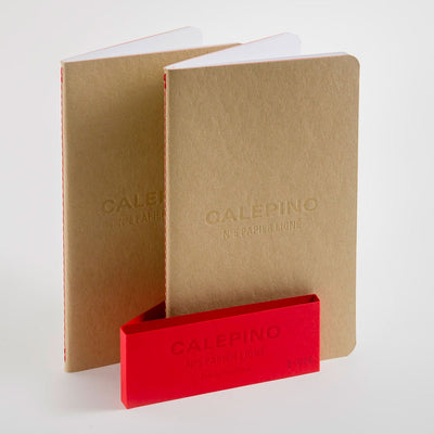 Calepino No. 5: a very green, red notebook