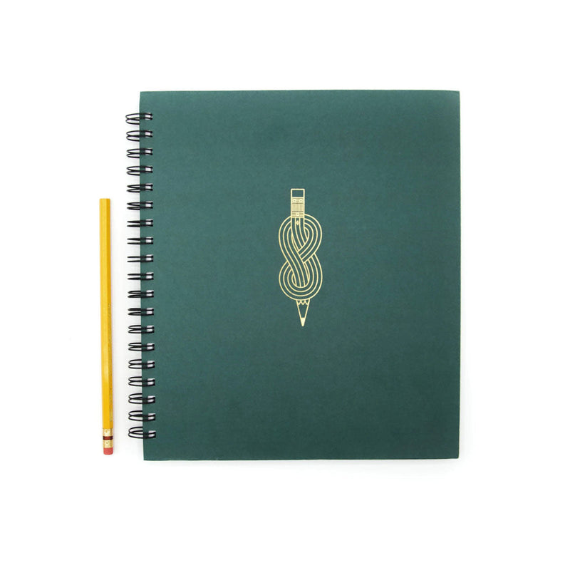 Musgrave Large Notebook Hunter Green - Dot Grid
