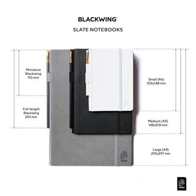 Blackwing Small Slate Notebook - Black Dot Grid