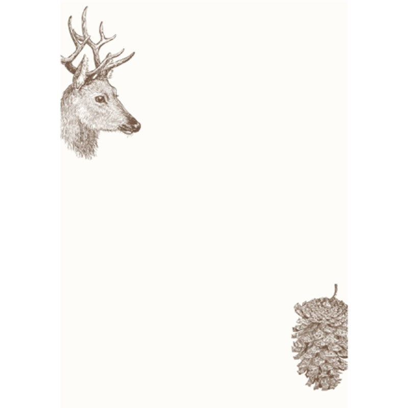 Bomo Art - Letter Writing Pack - Deer and Cone