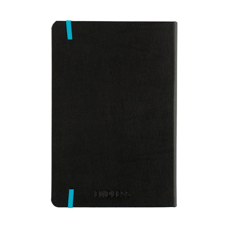Endless Recorder Notebook - A5 Ruled Black
