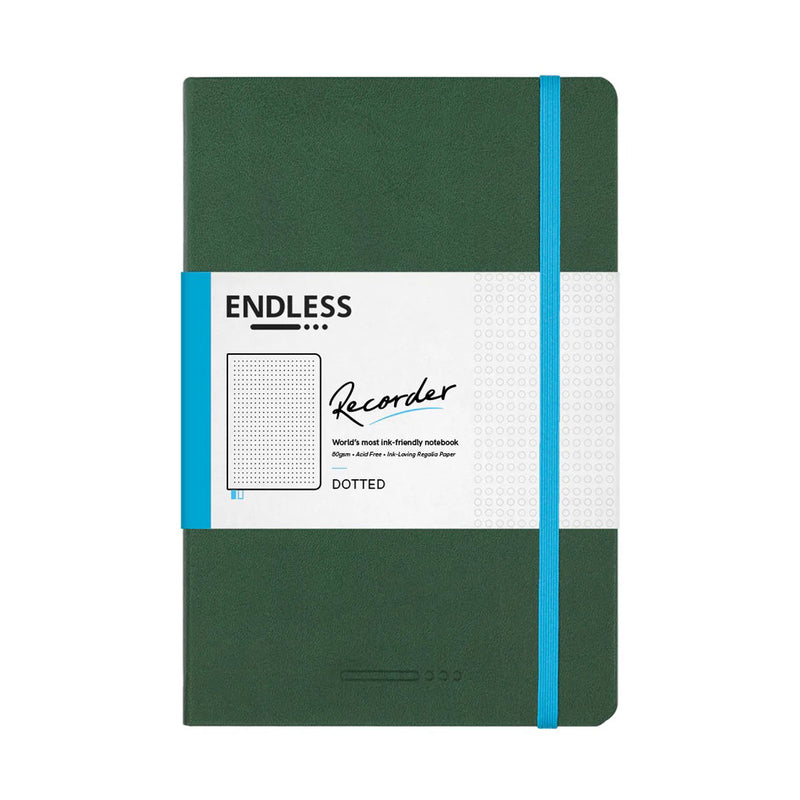 Endless Recorder Notebook - A5 Dotted Forest Canopy Regalia