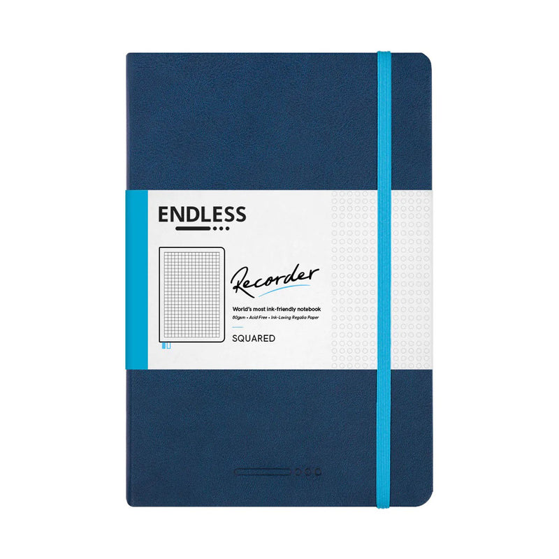 Endless Recorder Notebook - A5 Squared Deep Ocean Regalia