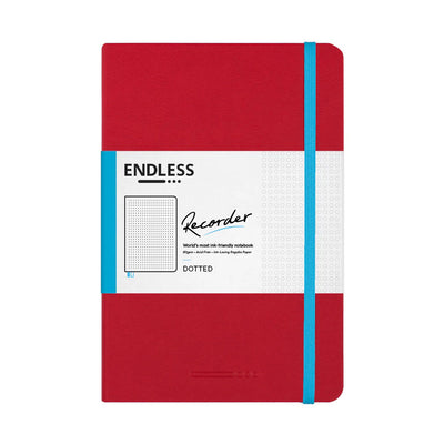 Endless Recorder Notebook - A5 Crimson Sky Dotted Regalia