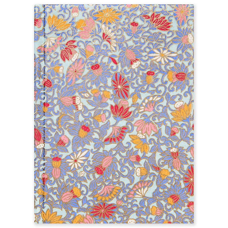 Esmie Pocket Notebook - Hardback Pink Yellow Petals