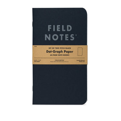 Field Notes - Pitch Black NOTEBOOK Set of 2