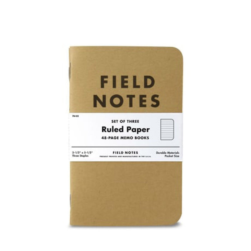 Field Notes - Ruled Set of 3