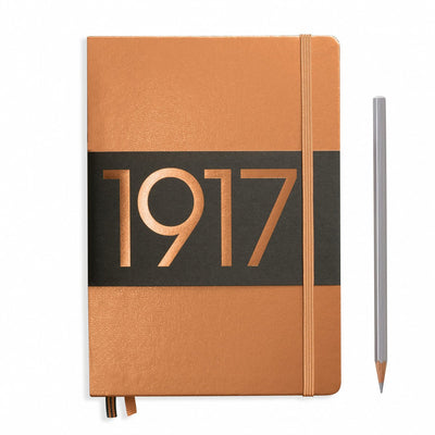 Leuchtturm 1917 Hardback Metallic A5 Notebook Copper Lined