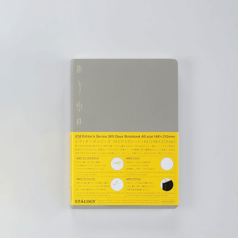 Stálogy A5 365 day Notebook - Smokey Grey