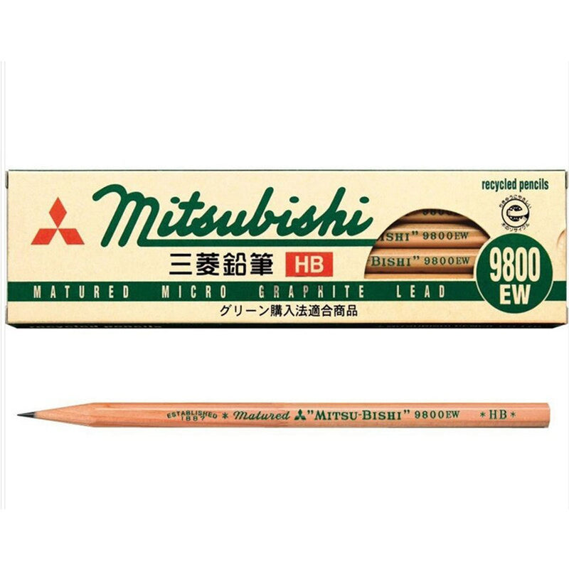 Mitsubishi 9800 Recycled Pencil - Single HB