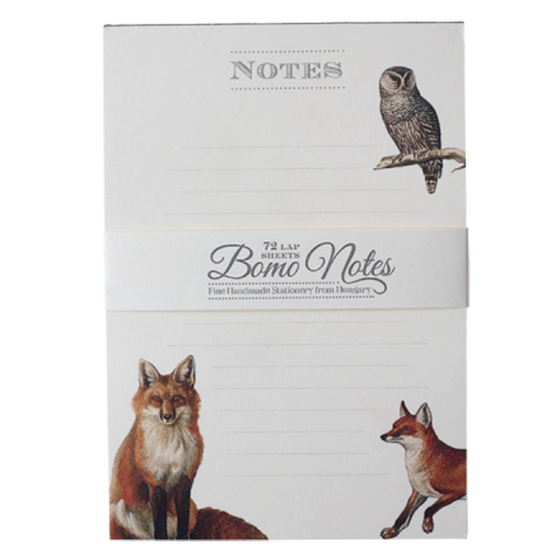 Bomo Art Note Pad - Fox and Owl
