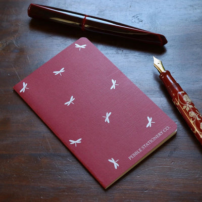 Pebble Stationery Co. Red Dragonfly Notebooks