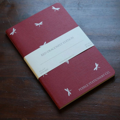 Pebble Stationery Co. Red Dragonfly Notebooks