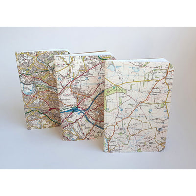 PocketNotes - OS Map Cover Notebooks - 3 Pack
