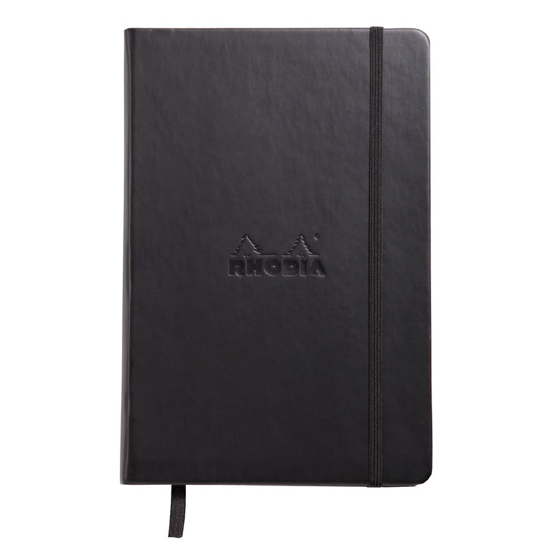 Rhodia A5 Web Notebook Hard Cover Black - Plain