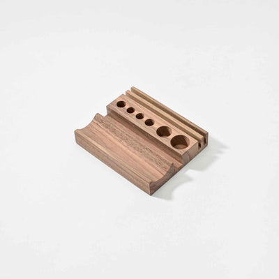 Foglietto Small Wooden Desk Organiser - Walnut