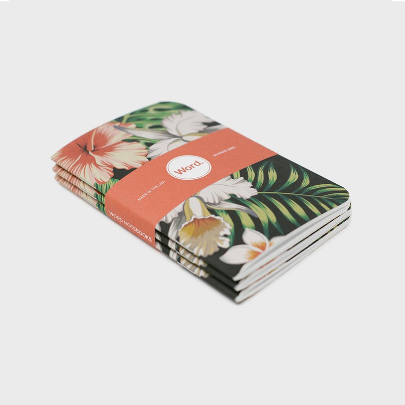 Word Notebooks - Aloha Flowers Limited Edition
