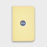 Word. Notebooks -Yellow  Ruled set of 3