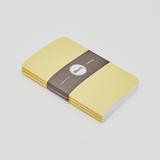 Word. Notebooks -Yellow  Ruled set of 3