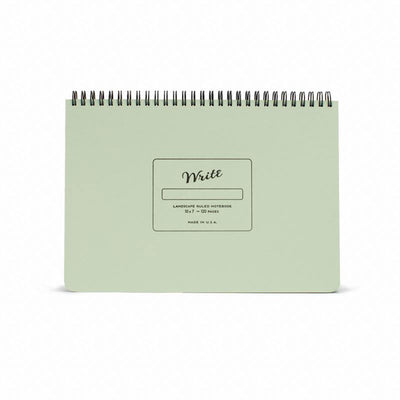 Write Notepads & Co - Landscape Notebook - Pistachio