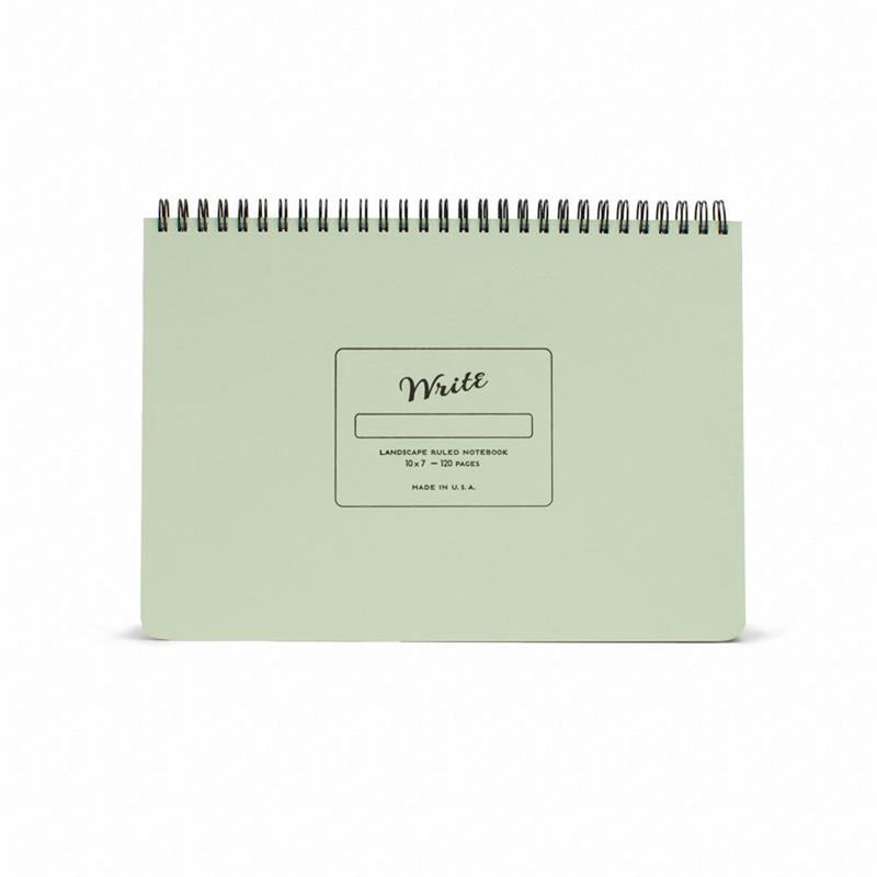 Write Notepads & Co - Landscape Notebook - Pistachio
