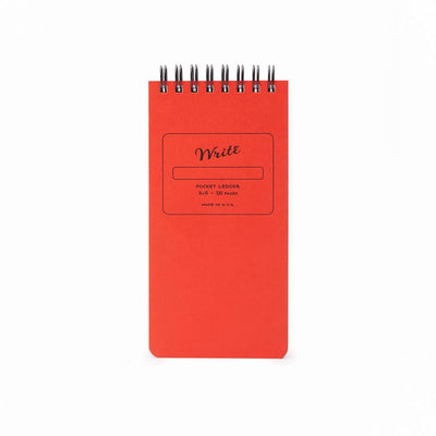 Write Notepads & Co - Pocket Ledger Notebook - Red