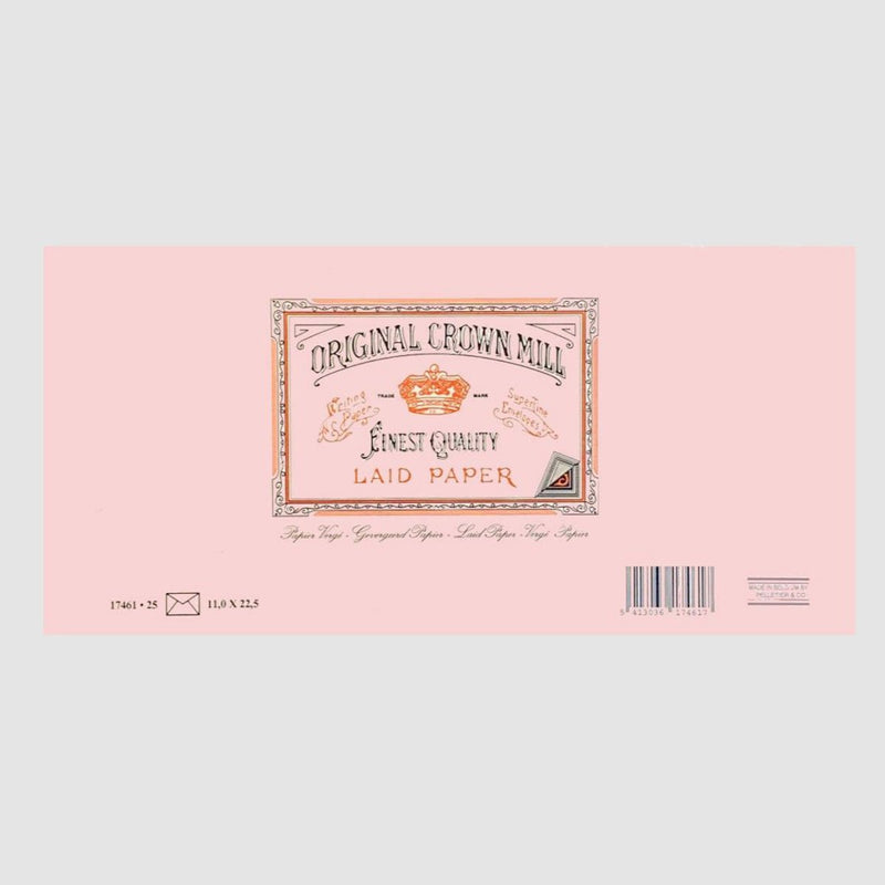 Crown Mill Envelope - Large DL Pink