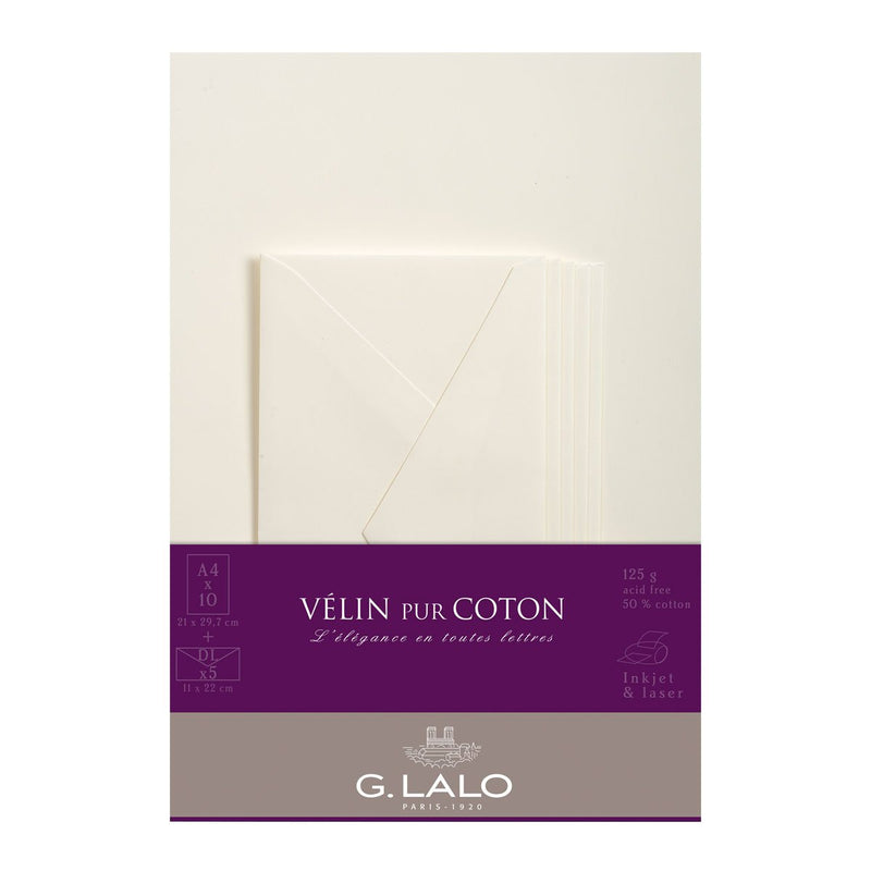 G.Lalo - Velin pur Cotton Writing Set A4