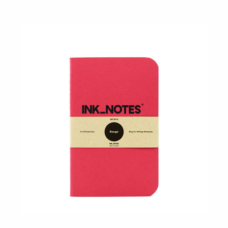 Ink Notes Pocket Notebooks - Pack of Three Plain