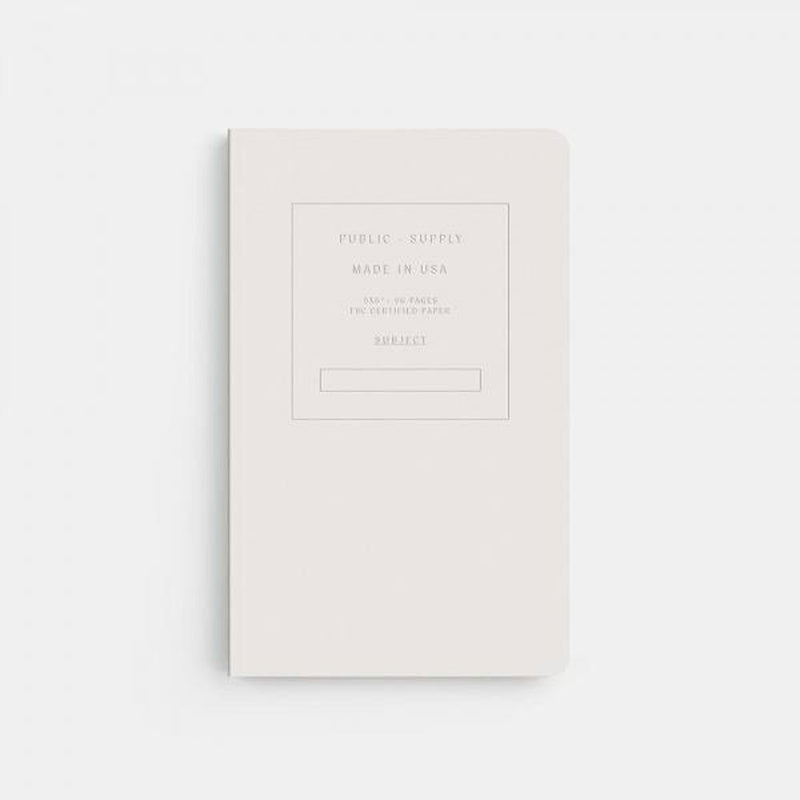 Public Supply - 5"x8" Notebook Lined "White"