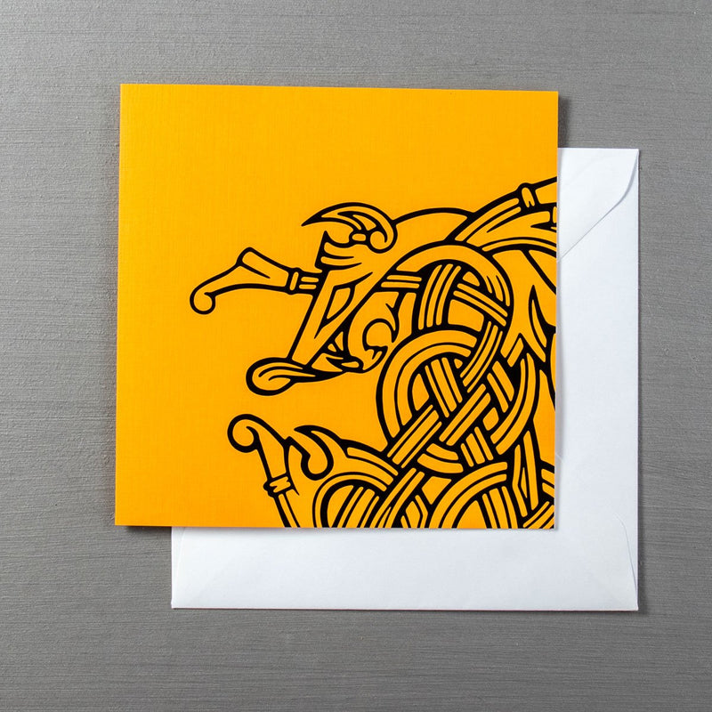 Viking Greetings Card - The Nidhogg Serpent