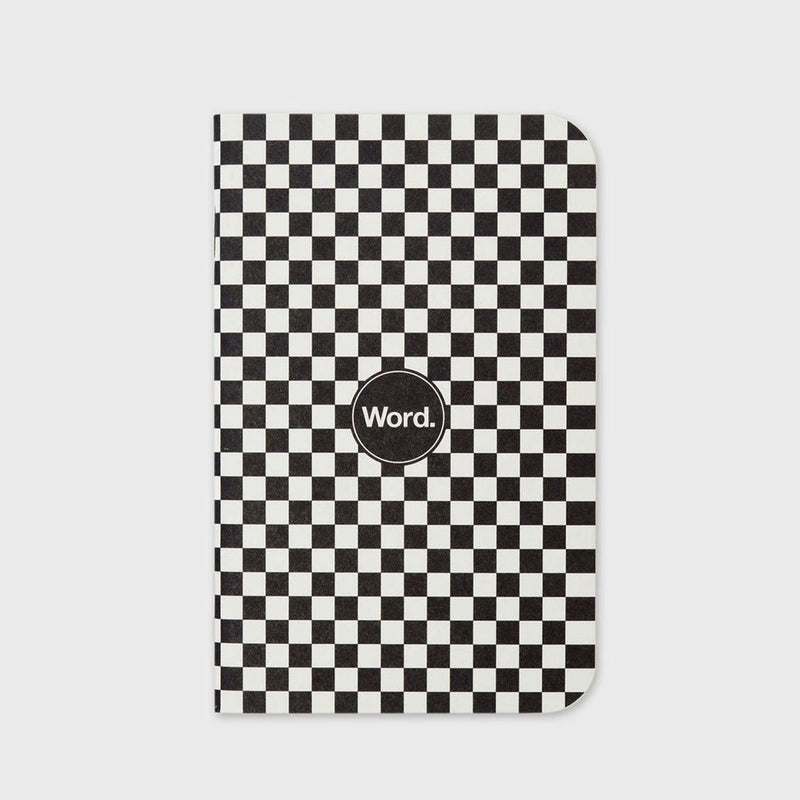 Word Notebooks - Checkerboard - 3 Pack