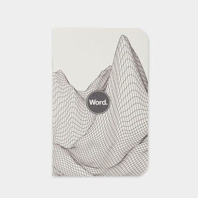 Word Notebooks - Digital Mountain Grey - 3 Pack
