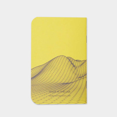 Word Notebooks - Digital Mountain Yellow - 3 Pack